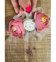 RENKLİ TOMURCUK ÇİÇEKLİ BROŞ YAKA İĞNESİ GİYİM AKSESUARI 12X4 CM