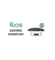 BOSS Elektrikli Termostatlı Katmer Sacı (Beyaz-Kırmızı-Bej-Siyah-Gri)