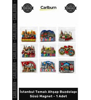 #Magnet Hediyelik Dekoratif Turistik Lazer Kesim İstanbul Temalı Ahşap Buzdolapı Süsü Magnet