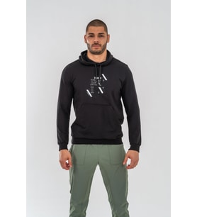 SWEATSHIRT KAPŞONLU - 904 - B37 - SİYAH