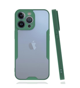 Apple İphone 14 Pro Max Kılıf Platin Silikon - Yeşil