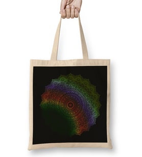 Yogi Prana Mandala Rainbow Bez Çanta Uzun Saplı