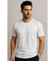 Erkek %100 Pamuk Slim Fit Sporcu Tişört Basic Bisiklet Yaka Kısa Kollu T-Shirt