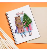 Mutlu Yıllar & Merry Christmas Yılbaşı Tasarımlı Defter