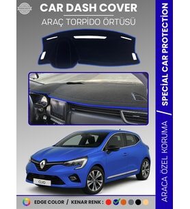 RENAULT CLİO 5 (2019-2023) Torpido Örtüsü Ön Göğüs Koruma Torpido Koruma Birebir Uyum Kaymaz