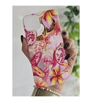 Iphone 15 Uyumlu Desenli Şeffaf Telefon Kılıfı