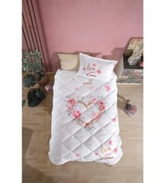 Clasy %100 Pamuk Tek Kişilik Uyku Seti (Lastikli Çarşaflı) Dream V1 Bej (Çok Renkli)