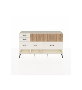 Arges Konsol 3 Raflı 5 Çekmeceli 3 Kapaklı 176x30x99 Aytaşı-Çam/Aytaşı