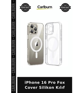 iPhone 16 Pro Fox Cover Silikon Kılıf Lens Koruyucu Şarj Uyumlu Akıllı Telefon