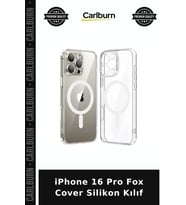 iPhone 16 Pro Fox Cover Silikon Kılıf Lens Koruyucu Şarj Uyumlu Akıllı Telefon