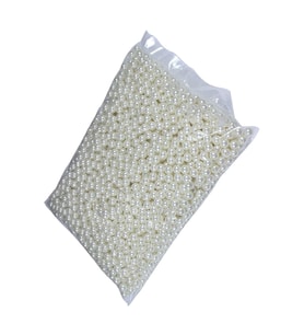 İnci Yuvarlak Delikli Plastik (500) Grm   Krem