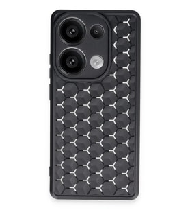 Durukar® Redmi Note 13 Pro 4G Kılıf Petek Silikon Kapak - Siyah