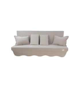 MİRZADE SOFA SOFT KUMAŞ TENTESİZ 28 DNS SÜNGER  SALINCAK MİNDERİ-sofa salıncak açık bej