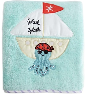 Moo Soft Cuddles Bebek Battaniye Denizci Ahtapot (Turkuaz)