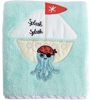 Moo Soft Cuddles Bebek Battaniye Denizci Ahtapot (Turkuaz)