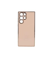 Samsung Galaxy S22 Ultra Uyumlu Kılıf Zore Bark Kapak (Rose Gold Altın)