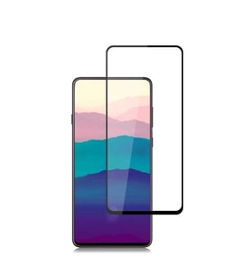 Samsung Galaxy A80 Uyumlu Zore Kenarları Kırılmaya Dayanıklı Cam Ekran Koruyucu (Siyah)