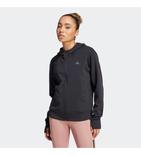 adidas JP2654 D4T FZ HOODIE Kadın Sweatshirt (Siyah)