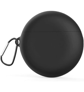 Huawei Freebuds 4İ Kılıf Çengelli Smooth Matte TPU Kılıf, Siyah, Standart