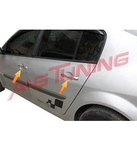 Renault Megane 2 HB Krom Kapı Kolu Tk 2004-2010 Paslanmaz Çelik