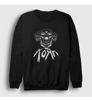 Presmono Unisex Siyah Clown Korn Sweatshirt 91949tt
