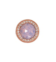 Kadın Rose Renk Pembe Taş Detay Gümüş Taşlı Charm