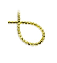Hematit Doğal Taş Parlak Altın Sarısı Özel Kesim 8x8mm Dizi