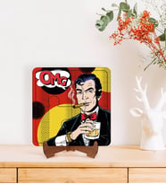 BK Gift Pop Art Tasarımlı Ahşap Standlı Puzzle Çerçeve-36
