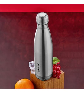 500ML KROM ŞİŞE TERMOS PASLANMAZ ÇELİK - KAYDIRMAZ TPR TABAN