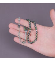 Isıya Göre Renk Değiştiren Orijinal His Taşı Beyzi Kesim 6.5x8.5mm Tesbih