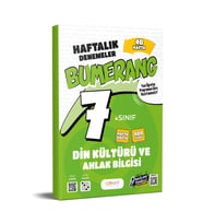 7. Sınıf Bumerang Haftalık Din Kültürü ve Ahlak Bilgisi Denemeleri Günay Yayınları