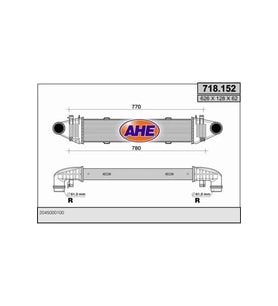 Mercedes-benz Benz W204 C180 C200 C250 CGI W212 2009- Turbo Radyat&ouml;r&uuml; Intercooler 625X128X64 204 500 01 00 Wisco