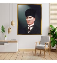 ÇERÇEVELİ ATATÜRK TABLO S340
