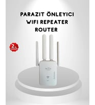300Mbps WiFi Menzil Genişletici 4 Antenli WPA3 Güvenlikli Priz Tipi Repeater
