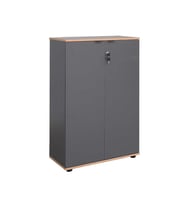 Rio 3 Raflı Kapaklı Kitaplık-Antrasit-Kontra 72x109x34 cm (GxYxD)