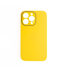 ScHitec Deluxe İphone 13 Pro Max Mat Kılıf Sarı