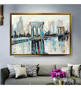 Altın Çerçeveli dekoratif tablo l539 (Gold)