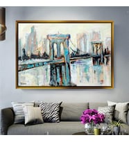 Altın Çerçeveli dekoratif tablo l539 (Gold)