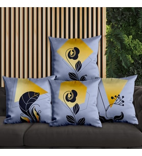 eJOYA Çiçek Tasarımlı 4'lü Yastık İçi Ve Kırlent Kılıfı 45cm 113830