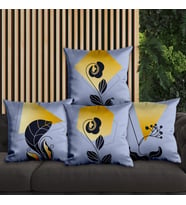 eJOYA Çiçek Tasarımlı 4'lü Yastık İçi Ve Kırlent Kılıfı 45cm 113830