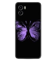 Vivo Y15S Kılıf Resimli Desenli Silikon Platinium Series Black Butterfly 1879