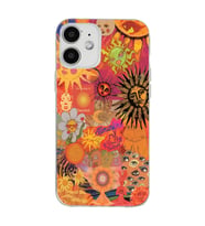 Iphone 12 Uyumlu Vintage Kolaj Desenli Şeffaf Telefon Kılıfı