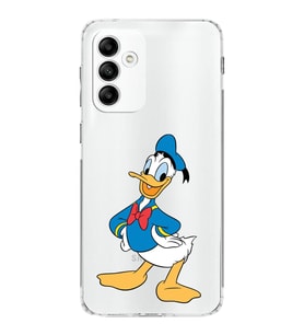 Samsung Galaxy M23  Kamera korumalı Kapak Donald Duck Tasarımlı  Şeffaf Kılıf