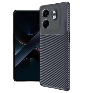 Hot 50i 4G Auto Focus Karbon Kapak - Lacivert