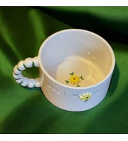 El Yapımı Seramik Çay Kahve Kupası Türk Kahvesi Fincanı Kupa Best Mom Anne Hediyelik Anneler Günü