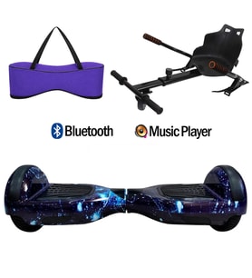 Citymate Elektrikli Kaykay Hoverboard Akıllı Denge 6.5 Inch + HoverKart + Çanta EXTREM PAKET D12