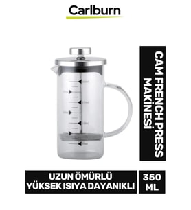 Özel Üretim Isıyı Uzun Süre Koruyan Süzgeçli Bitki Çayı Demliği Filtre Kahve French Press 350 ml