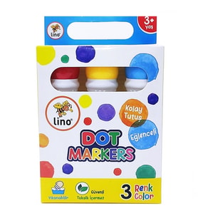 Lino Dot Markers 3'lü Yıkanabilir