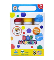 Lino Dot Markers 3'lü Yıkanabilir
