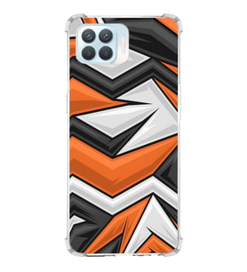 PrintiFy Oppo Reno 4 lite Uyumlu Köşe Korumalı Grafiti Tasarımlı Şeffaf Silikon Kılıf